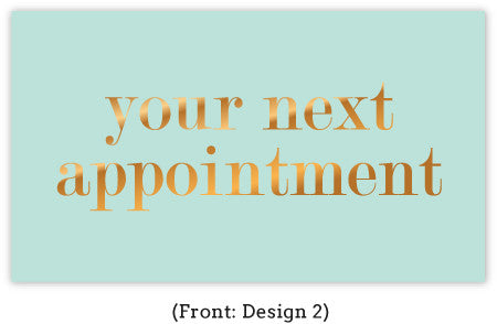 Pastel Appointment Card Set w/ Gold Foil Type